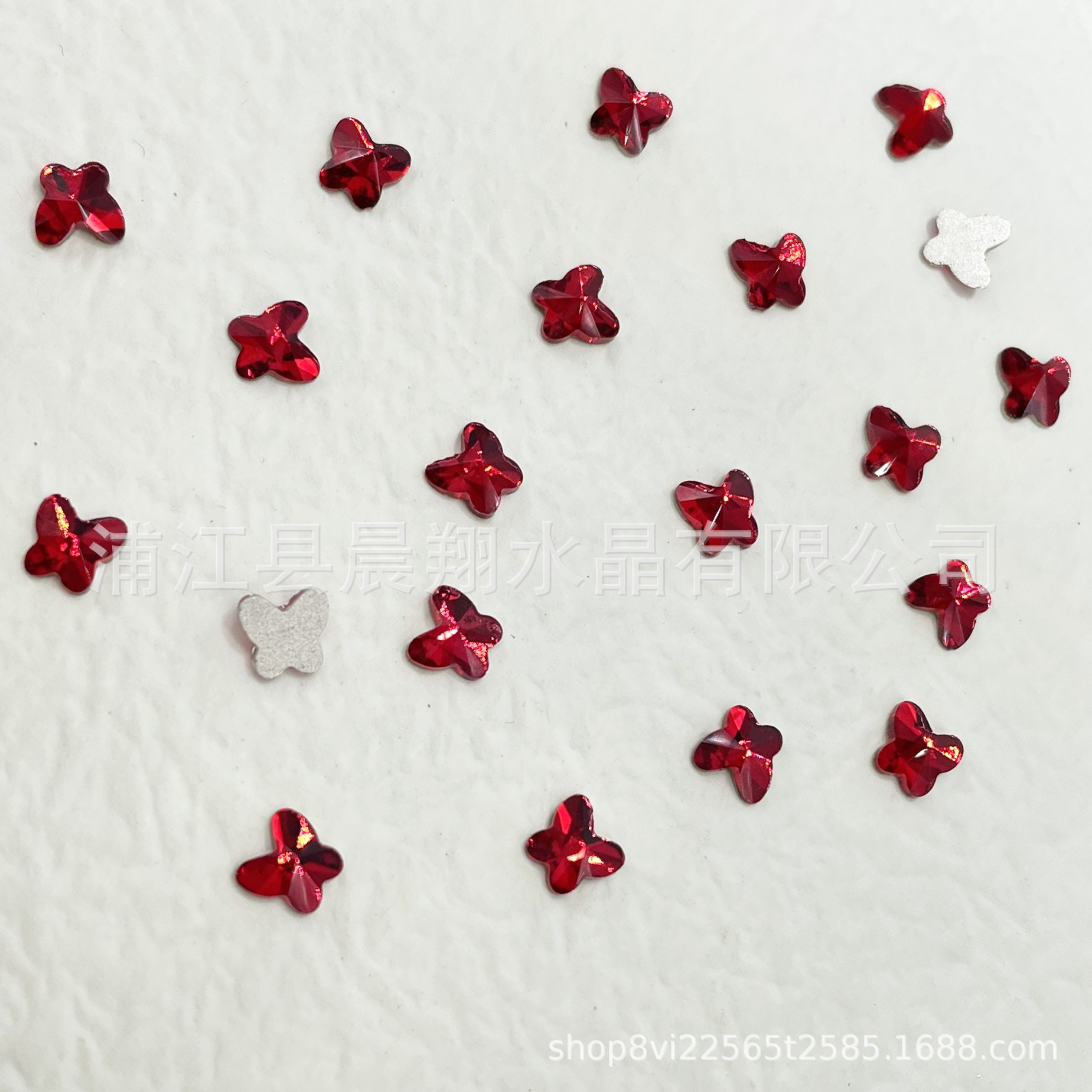 [보석 빨강] 4.5*5 나비