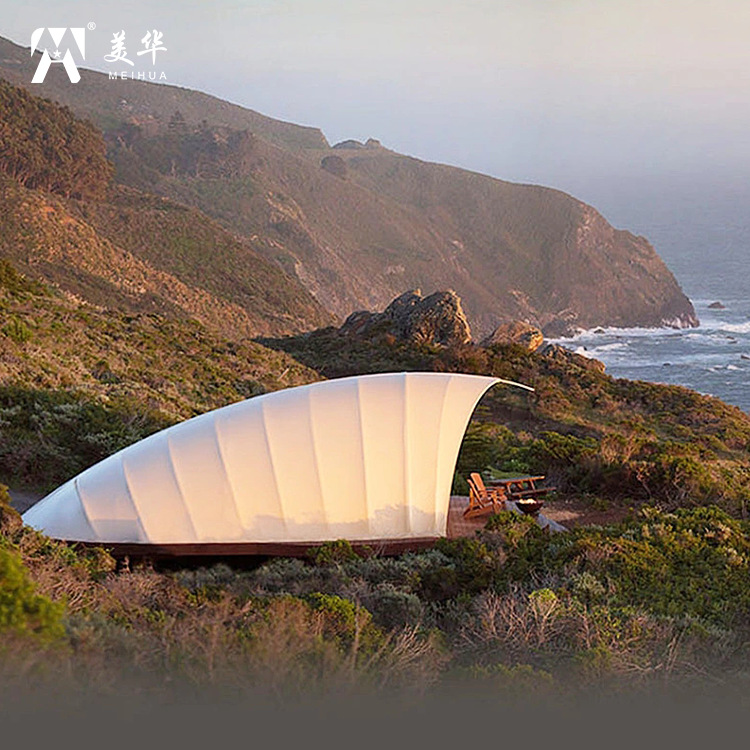 Forma creativa tienda en forma de carpa Concha Caterpillar espacio calabaza Vela cama y desayuno especial tienda del hotel