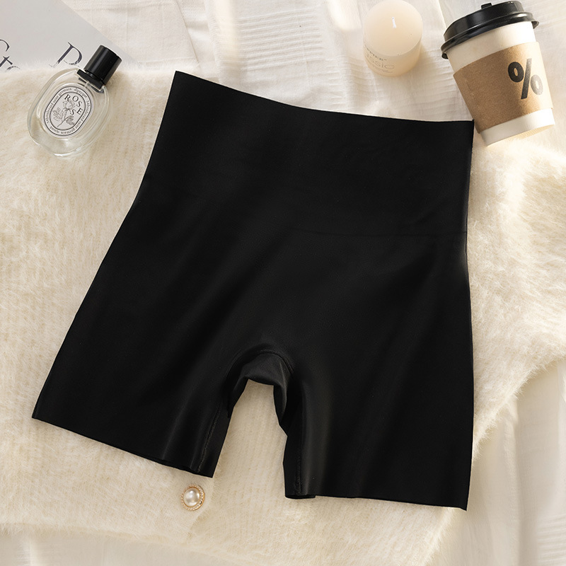 Pantalones de seguridad para niñas para evitar la luz, nueva ropa interior sin costuras de seda de hielo para mujeres, pantalones de seguridad bóxer de abdomen dos en uno