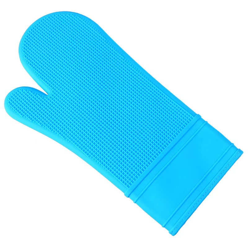 Fábrica guantes de aislamiento térmico largos en stock horno de microondas horno impermeable a prueba de quemaduras antideslizante guantes de aislamiento térmico de silicona