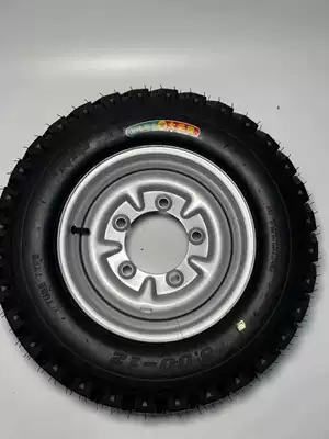 Three-Wheel Motorcycle Steel Rim Tire Assembly, 4-Hole/5-Hole, 500-12 Herringbone Pattern, Suitable for Motorcycles