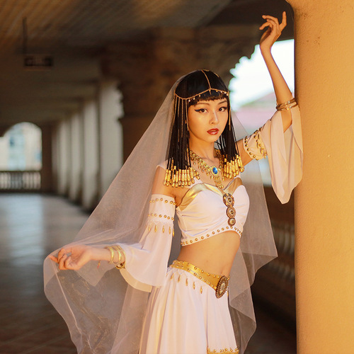 Anime character cosplay Cleopatra performance dance costume Halloween anime dance performance costume set performance costume
