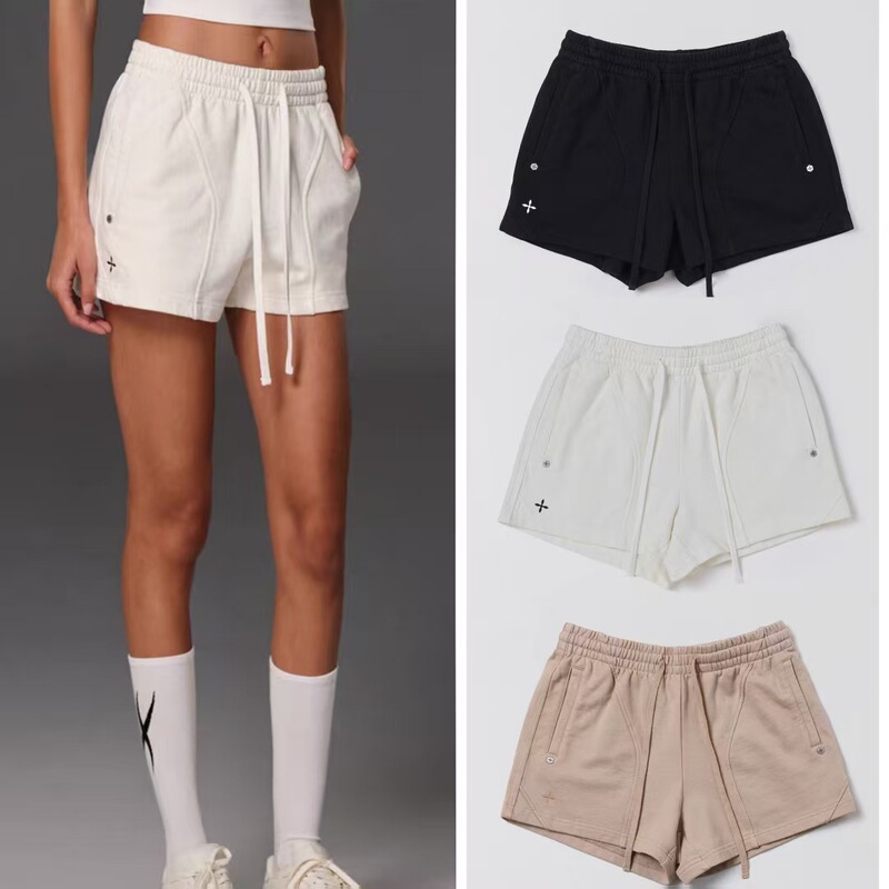 Smrkk Eternal Prism Sports Shorts Lace-Up Cotton Casual Pants Summer New Style for Women Smrkk Eternal Prism Sports Shorts Lace-Up Cotton Casual Pants Summer New Style for Women