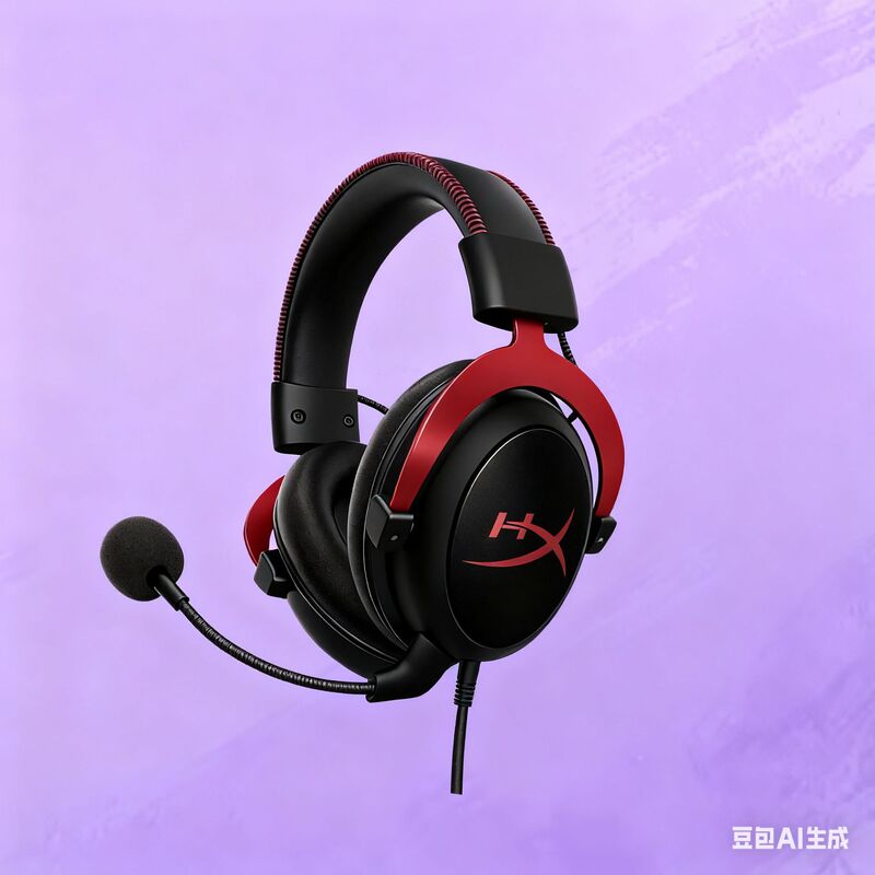 Extremely Unknown (Hyperx) Cloud Ii Hurricane 2 Black and Red Virtual 7.1 Surround Sound Headphones