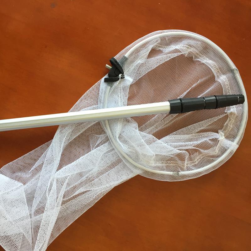 专业捕虫网铝合金可伸缩折叠捉蝴蝶蜻蜓昆虫网加长网袋1米杆1.7米|ms