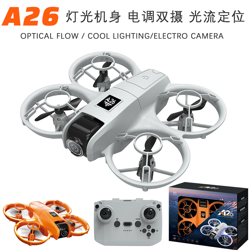 Cross-Border New Product A26 Drone Optical Flow High-Definition Aerial Photography Obstacle Avoidance Quadcopter Remote Control Aircraft Export Toys