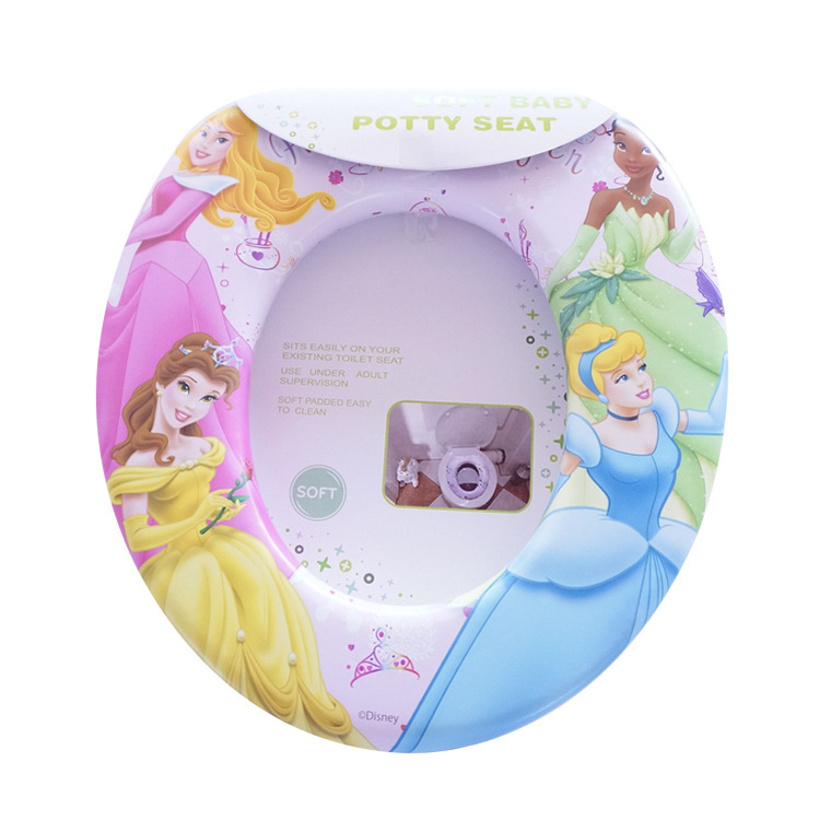 Children's toilet seat new cartoon multi-color sponge comfortable simple portable handleless children's toilet seat