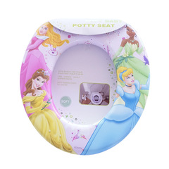 Children's toilet seat new cartoon multi-color sponge comfortable simple portable handleless children's toilet seat