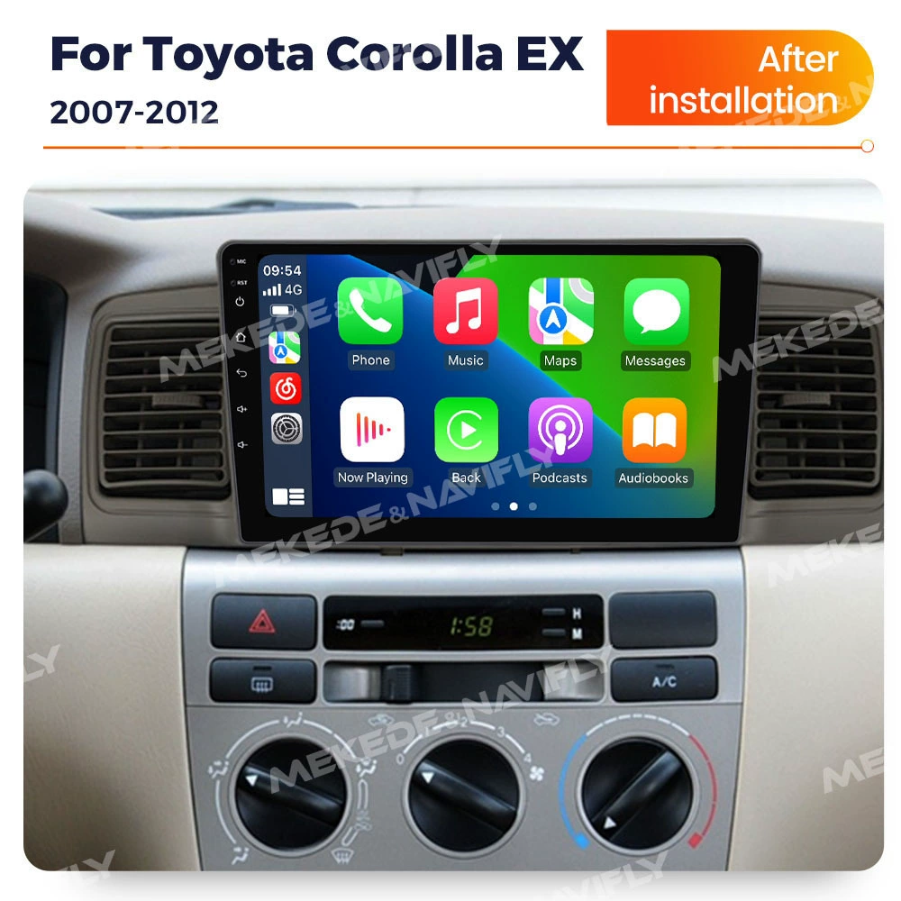 Подходит для Toyota Corolla EX 2007-2012 Android с большим экраном центрального управления навигационное радио