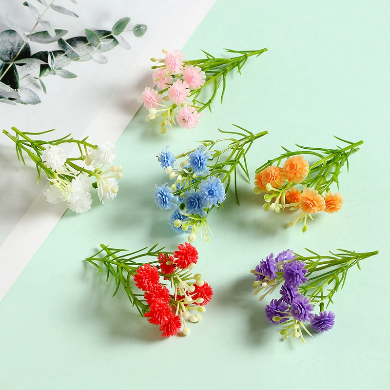 Искусственные цветы гипсофила пасторальная уличная фотография цветы искусственные цветы свадебная композиция для прохода аудитория украшение вазы своими руками.