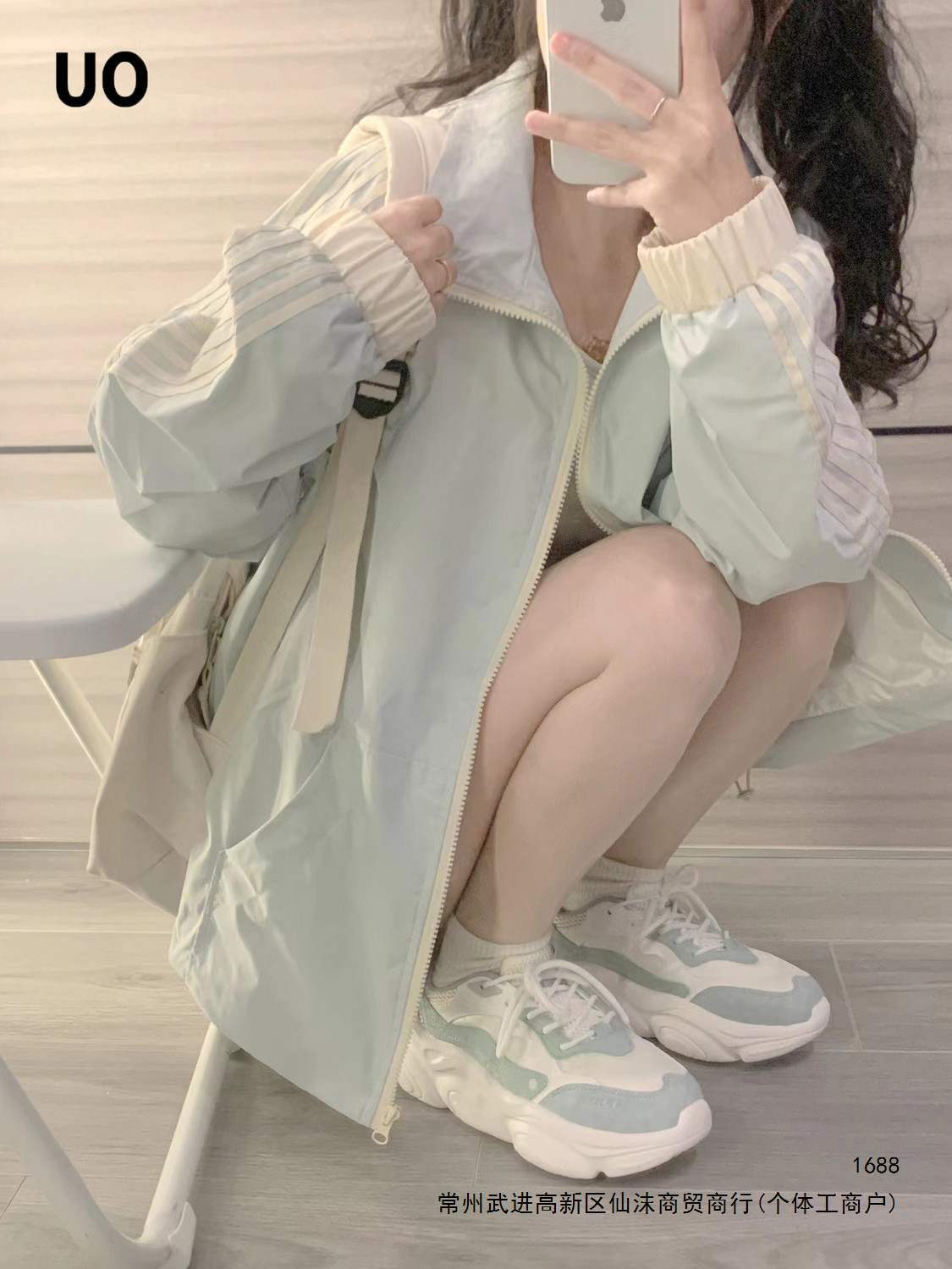 Women's outdoor casual jacket/sun protection shirt, summer college style, loose fit, versatile, breathable, thin sun protection clothing.
