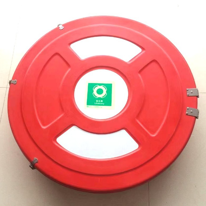 石油平台全封闭/半封闭 玻璃钢救生圈存放箱 圆形保护箱存放盒