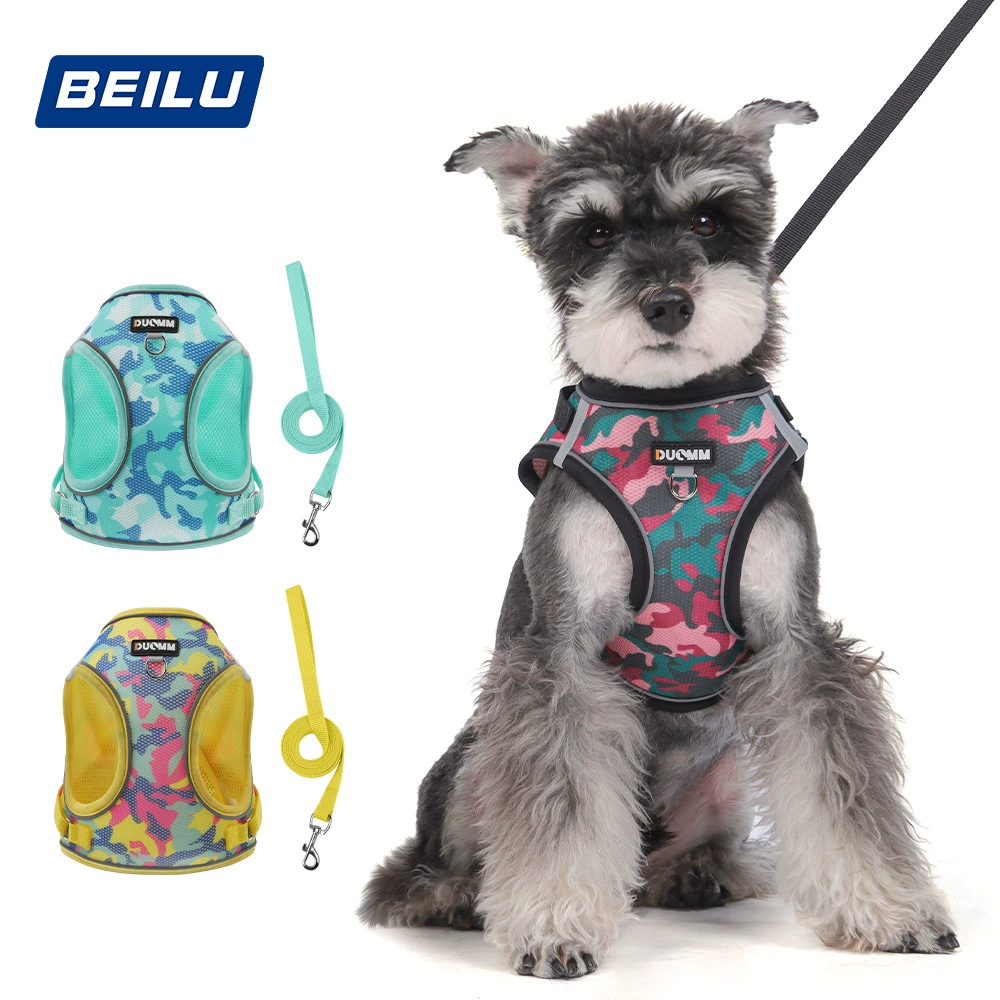 Собачий буксирный поводок новый спинной питомец, чем медведь Тедди Светоотражающие дышащие собачьи веревки маленькие собачьи нагрудные ремни