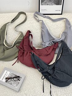 Brand capacious nylon one-shoulder bag, shopping bag