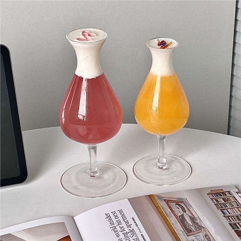 Vintage Tulip High Pies New Tea Wine Cup Creativity High Value Taste Cup Cocktail Glass
