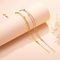 Двухслойный браслет Chopard из золота 18 карат с цветком гипсофилы Au750, цветной золотой браслет, браслет из золотых бусин, простой золотой браслет в форме ракушки, оптовая продажа