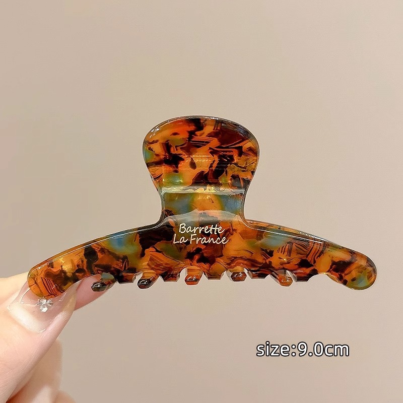 Gran clip de agarre de ácido acético retrógrado francés, clip de pescado, clip de cabello sofisticado, clip de cabello de alta calidad, pinza de cabello para el cabello.