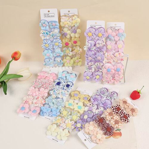 Hair clip flowers hair tie exquisite hair accessory for girls, rubber band hair accessories for little girls, headband hair pin accessories