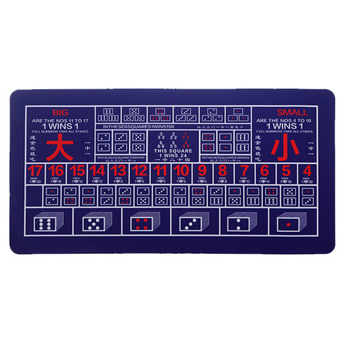 Texas Hold'em square large size rubber non-slip table mat entertainment card mat thickened tablecloth mat game table mat gift