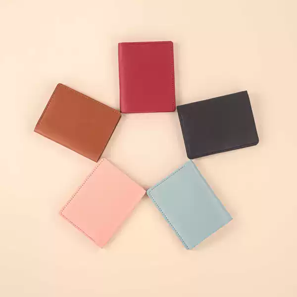 2025 New Women's Wallet Casual Folding Snap Button Small Wallet Driver's License Card Holder Male Student Soft Wallet Wholesale