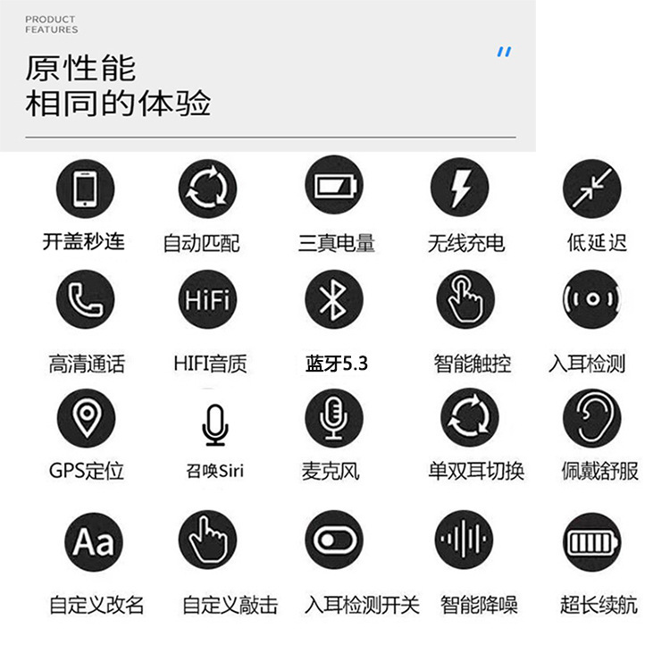 auriculares bluetooth huaqiang norte air234 quinta generación pro2 ANC activa reducción de ruido para auriculares inalámbricos de Apple