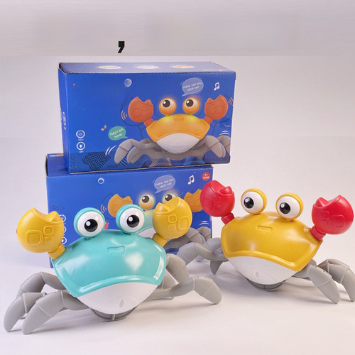 The same electric sensing crab beach dragging baby bathing water play lights escape can't catch toy