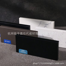 厨房纯色纯白花纹石英石台面橱柜台面台面板成品批发石材