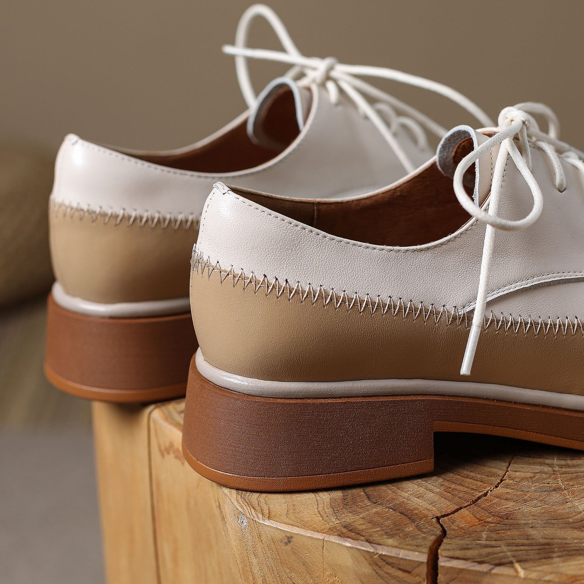 block heel oxfords