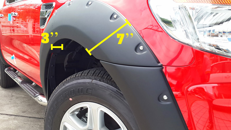 Suitable for Ford Ranger T6/T7/T8 Modified Wheel Arches with Studs, Widened and Thickened Off-Road Style Parts