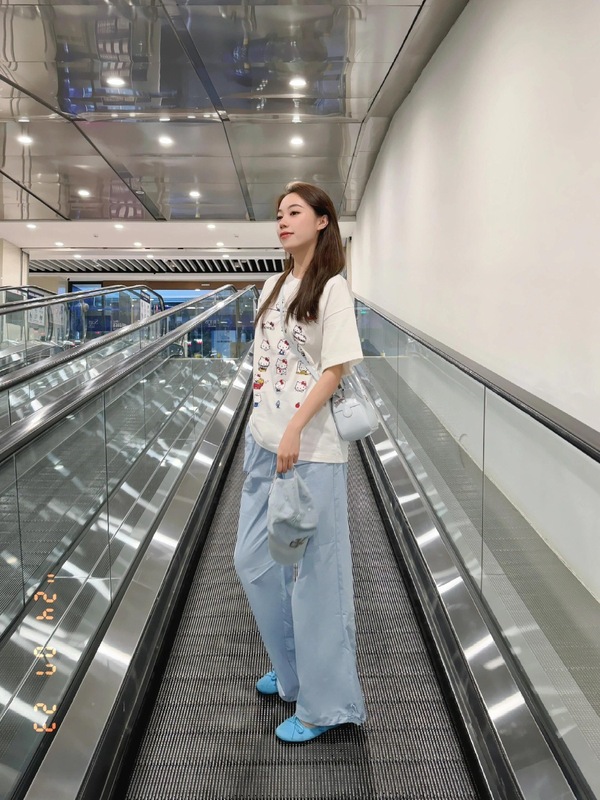 純綿半袖TシャツレディースKittyKTハローキティプリント半袖Tシャツ薄手トレンド夏韓国版|undefined