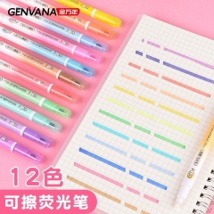 [Erasable] Color-Changing Fluorescent Pen for Highlighting & Note-Taking — Dual-Headed, Multi-Colored Marker for Journals and Students