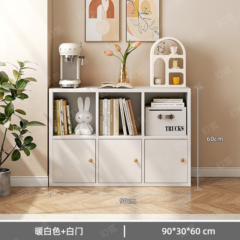 ✞【6칸 도어형】90*30cm - 따뜻한 흰색