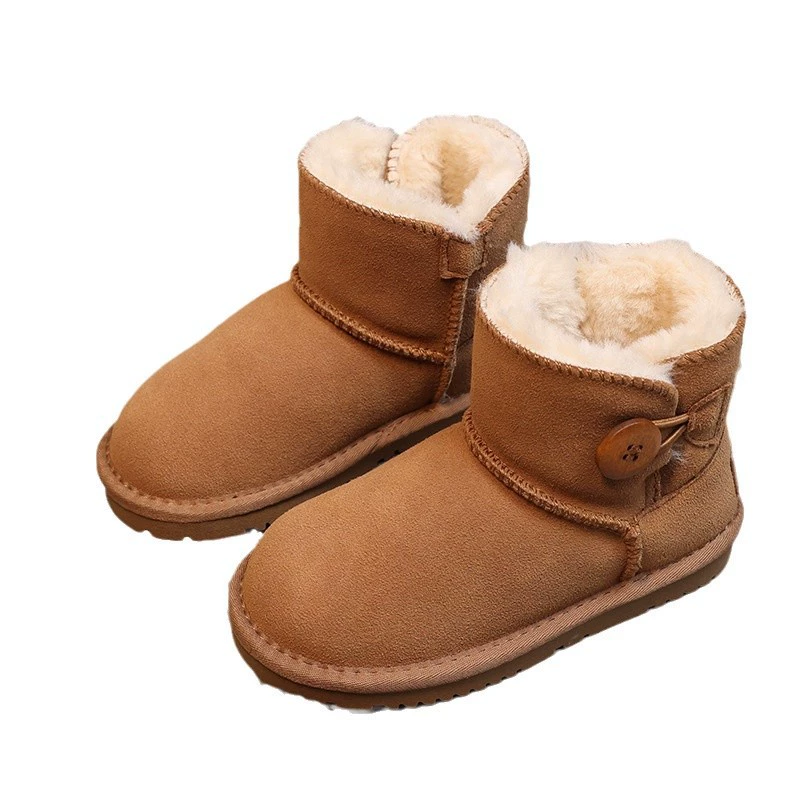 Children's boots, winter warm footwear, shoes, genuine leather