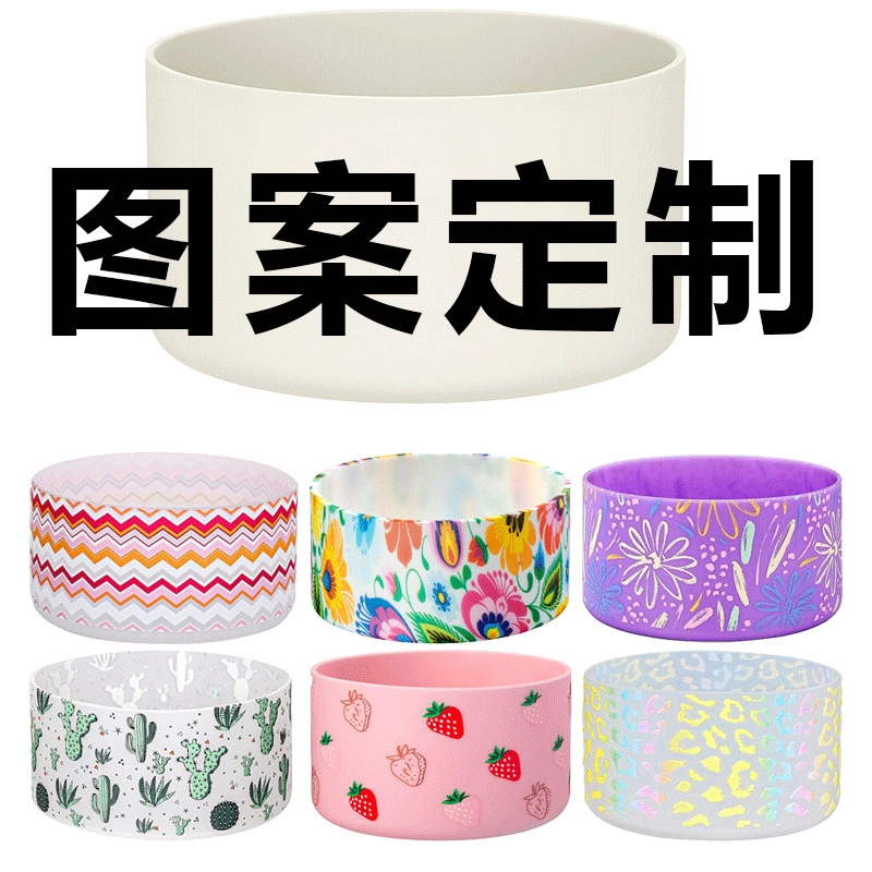 Силиконовая крышка для чашки, защитная крышка для чашки с защитой от катания на коньках, защитная крышка для чашки с изображениями, 12-40 унций/7,5 см, 9 см