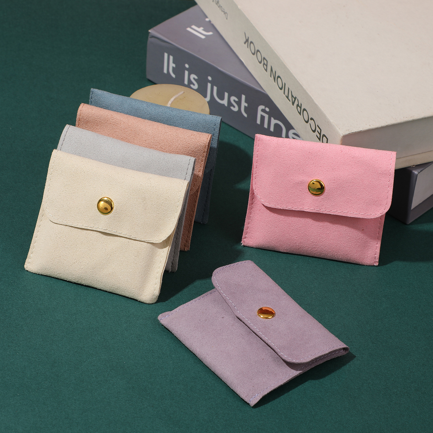 Daily Occasion Microfiber Material 1 Piece Microfiber Simple Style Daily Solid Color Jewelry Packaging Bags