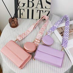 2025新型携帯電話バッグ多機能大容量子母バッグシンプルな日系レイシ紋女性シングルショルダーバッグ