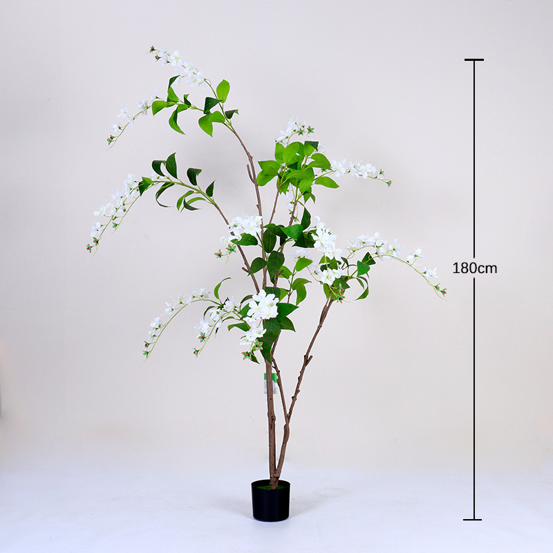 Planta Artificial de Jazmín en Maceta de Plástico para Sala de Estar image 9