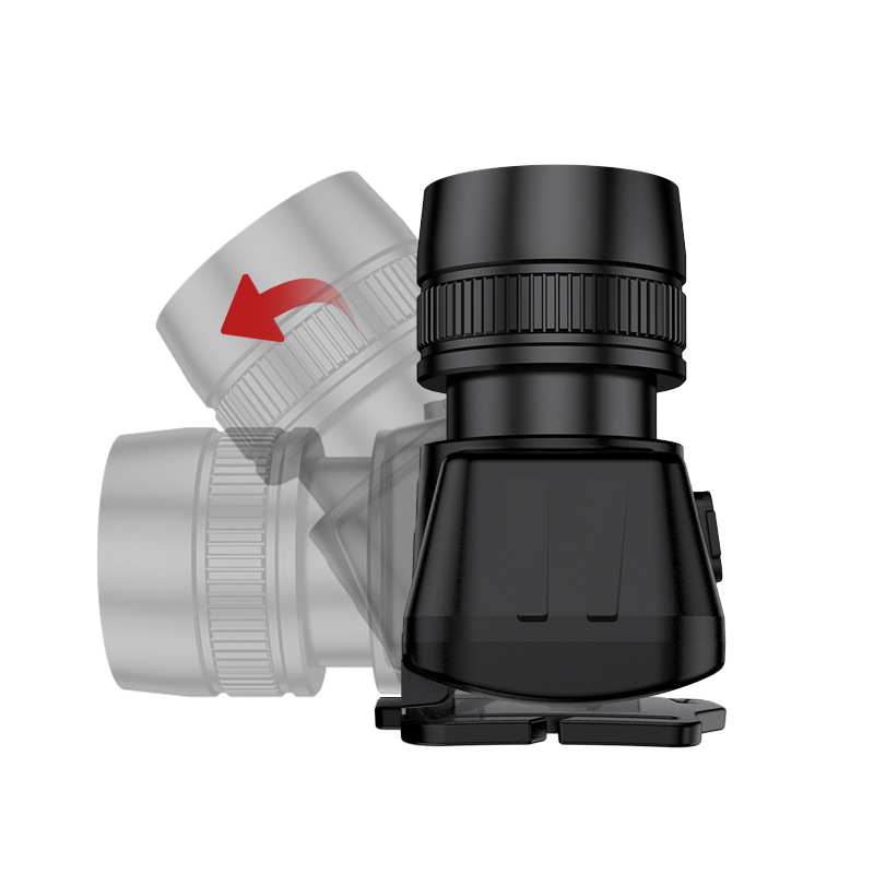 Personalizado fuego fuerte luz de largo alcance telescópico enfoque 90 ° faro de aventura al aire libre pescar correr por la noche camping faro portátil