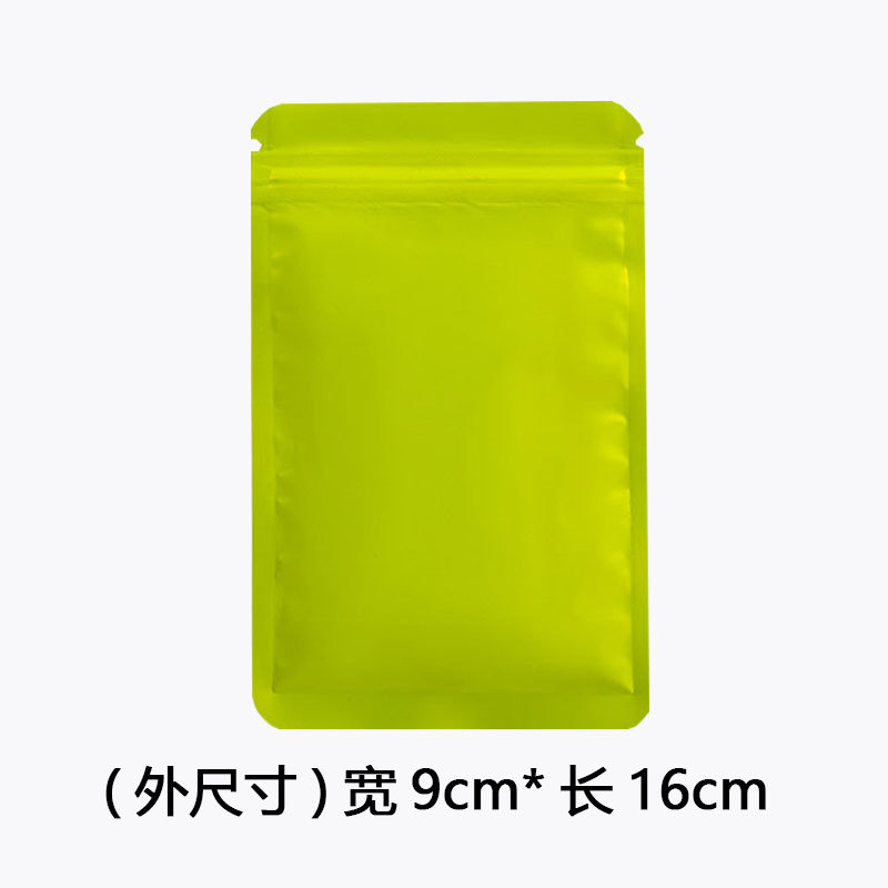 Joyas de color Bolsa ziplock Bolsa ciega Bolsa de papel de aluminio esmerilado Bolsa de hueso opaca aluminizada de doble cara Bolsa de embalaje sellada con alimentos