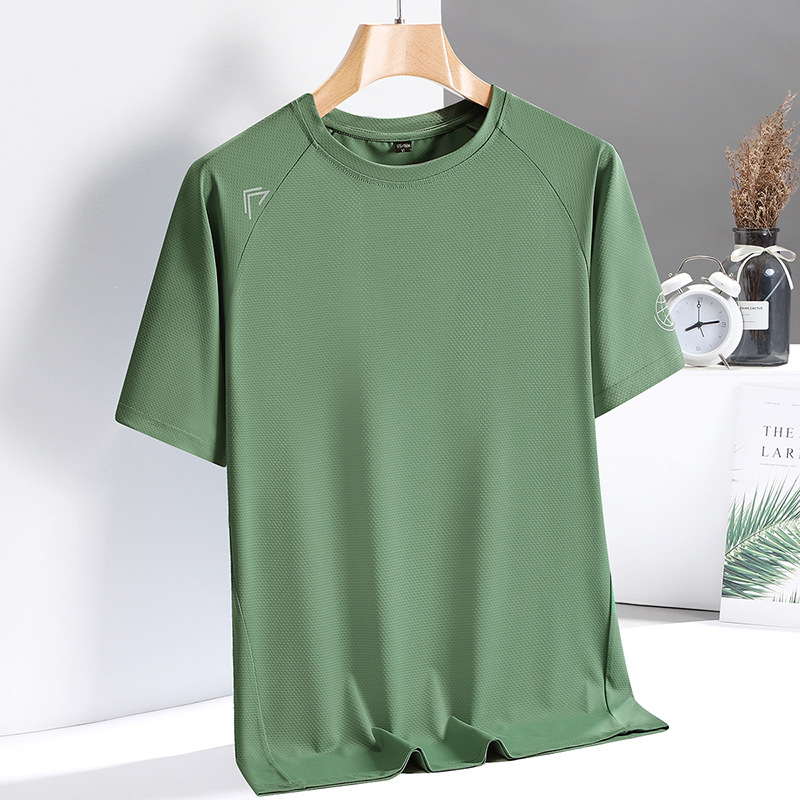 Travel breathable quick dry elastic short sleeve T-shirt for leisure…