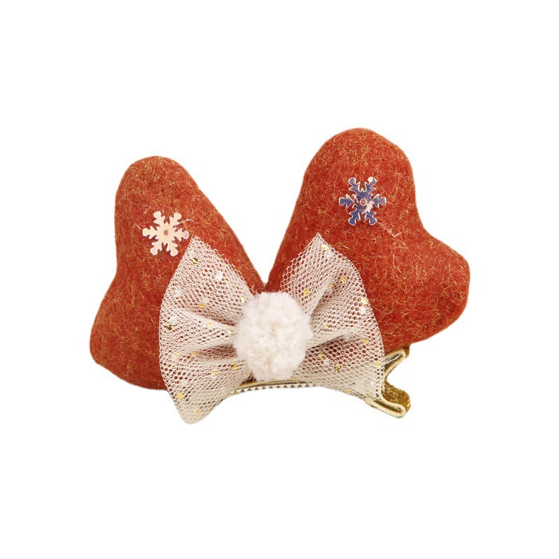 Nueva Navidad decoraciones fieltro arco horquilla Navidad Festival adultos niños Fotografía accesorios para el cabello tocado