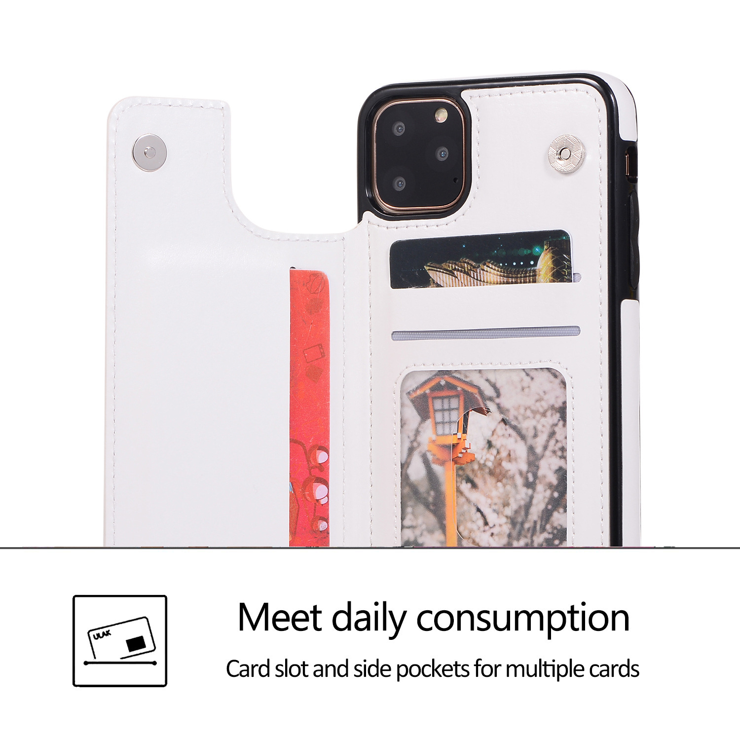 For iPhone14 15 Mobile Phone Leather Case  13 Pro Crazy Horse Pattern Protective Case Samsung A55 Mobile Phone Case_voghion.com