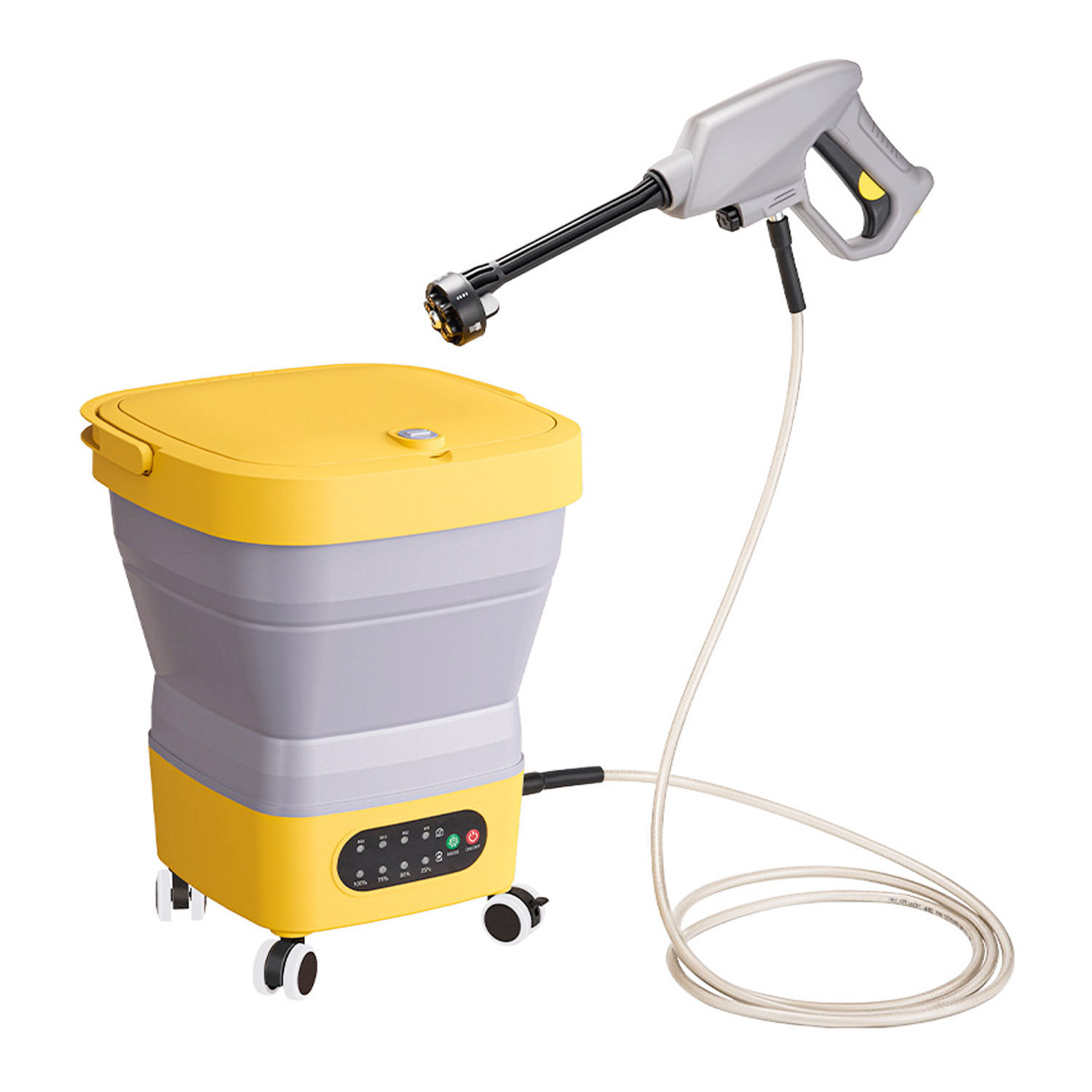 Outdoor Car Washing Machine, Household Portable High-Power Car Washing Water Gun, Multi-Functional Mobile Wireless Fully Automatic High-Pressure Agricultural Use