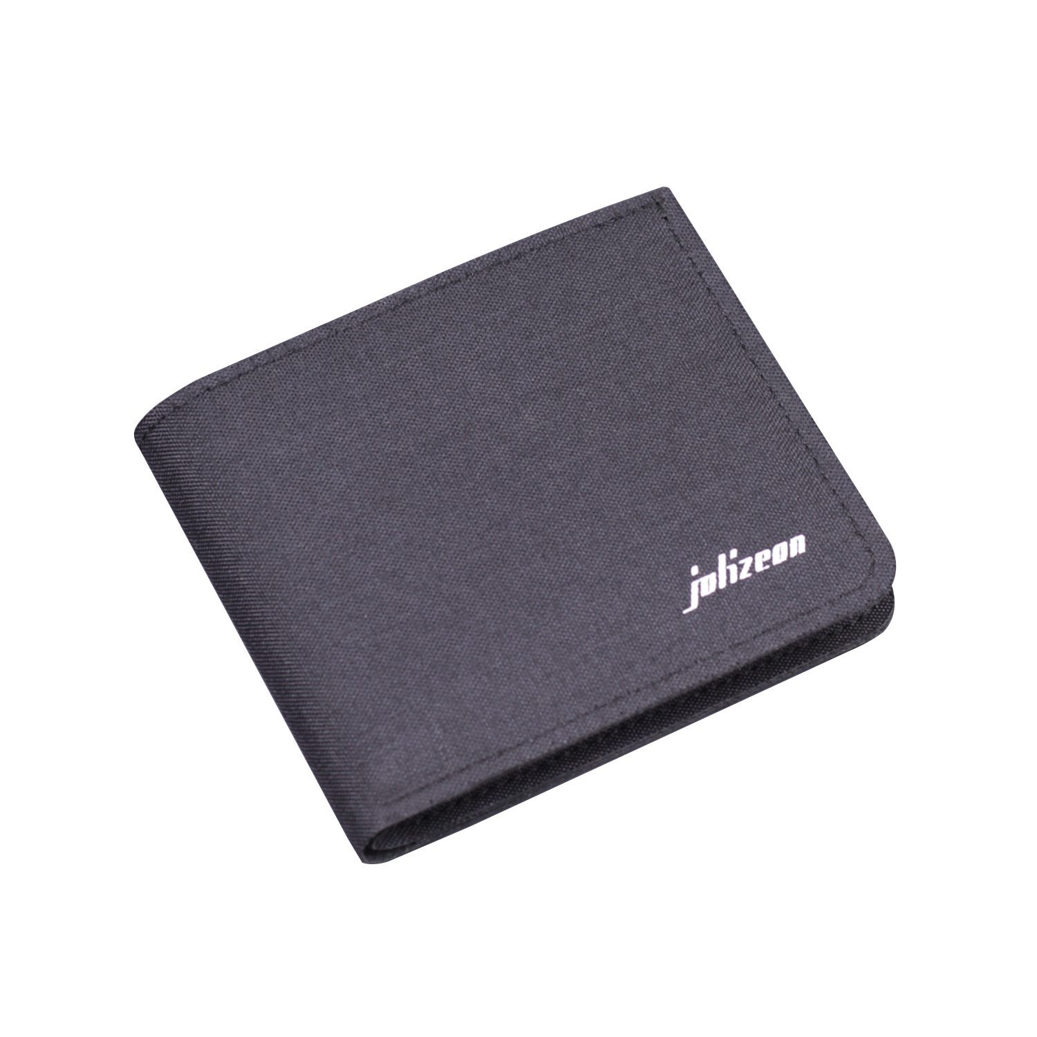 Cartera de lona de hombre cartera plegable bolso de dólar corto ultra delgado cartera de cuero de hombre doble cartera hombre