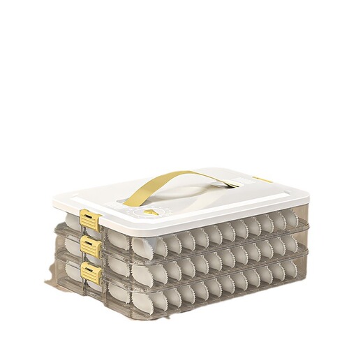 Dumpling box food-grade freezer refrigerator storage box household multi-layer crisper kitchen wonton dumplings quick-frozen special