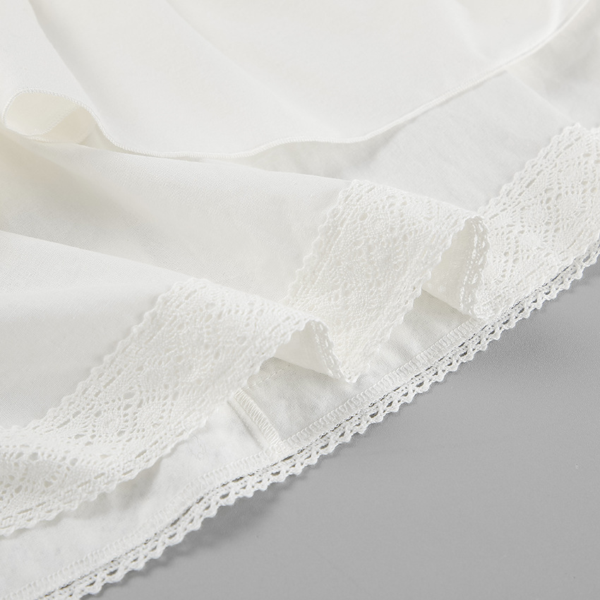 Spring Summer Sexy Design White Cotton Linen Sleeveless Square Collar Short Top Mid Waist Split Skirt Two Piece Sets