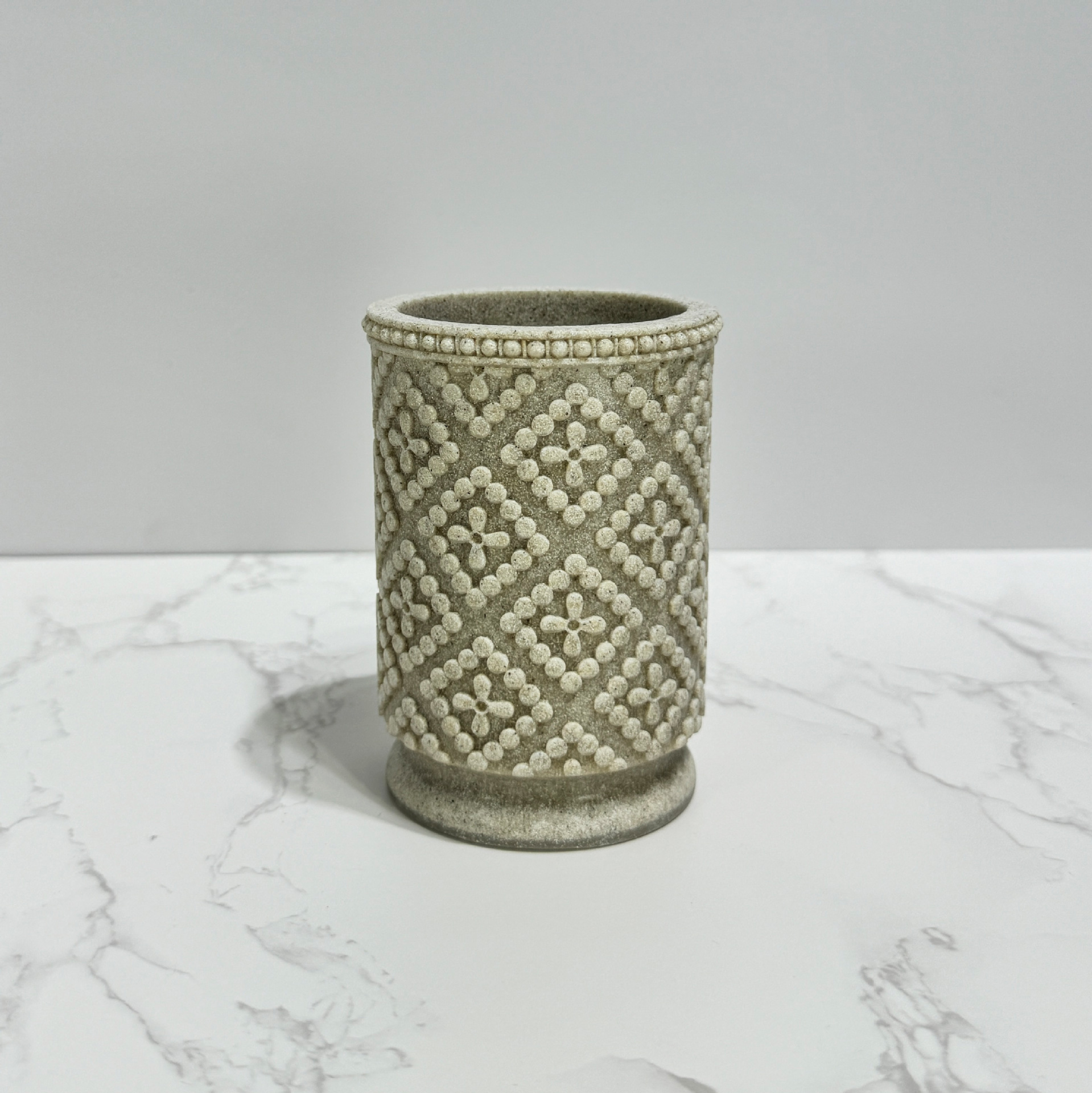 Diseño de piedra de arena imitación de resina set de enjuague de baño enjuague de baño de hotel decoración de piedra de arena set de cuatro piezas transfronterizo