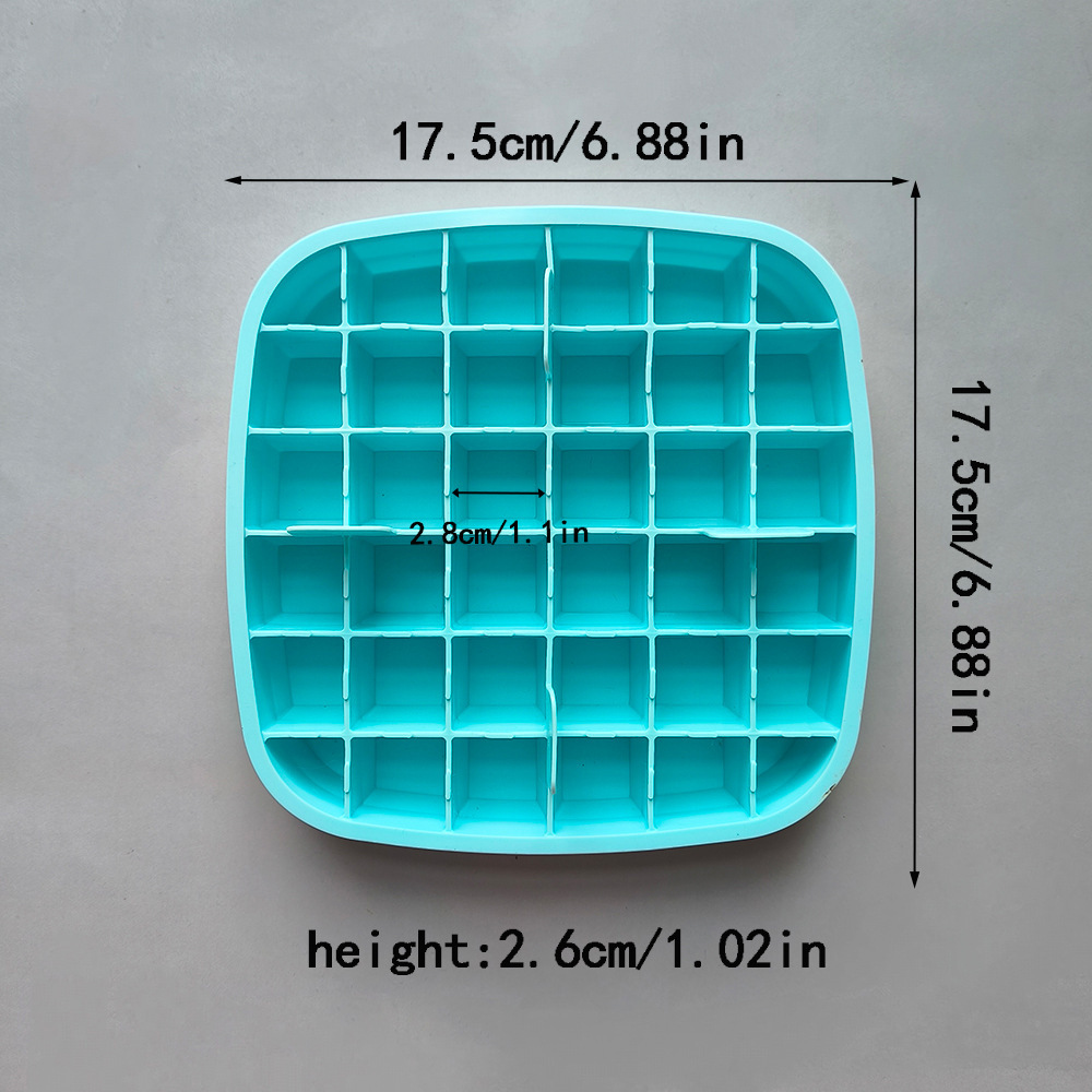 555 molde de silicona pequeño cuadrado de hielo mini molde de hielo máquina de hielo caja de hielo molde de horneado