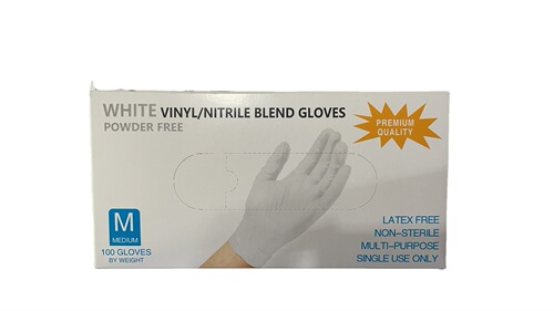 Wanli vinyl nitrile composite nitrile gloves for protection, CE FDA export, 10 packs