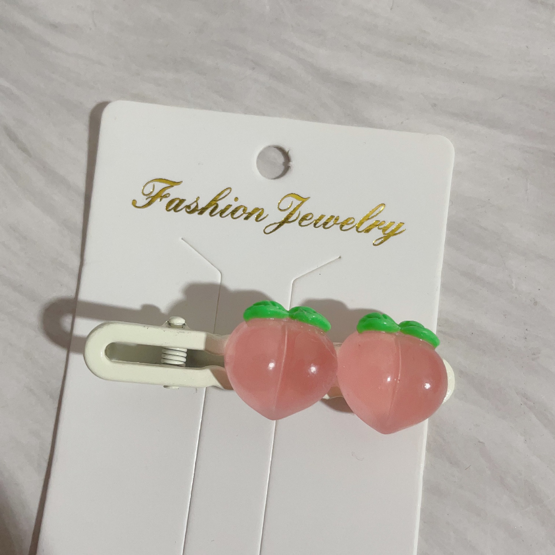 이중 방수 복숭아 덕빌 클립 [종이 카드 없음]